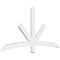 Ekena Millwork Alberta Architectural Grade PVC Gable Bracket, 72"W x 36"H x 2"D x 4"F, 12/12 Pitch GBP072X36X0204ALB00 - alternate 1
